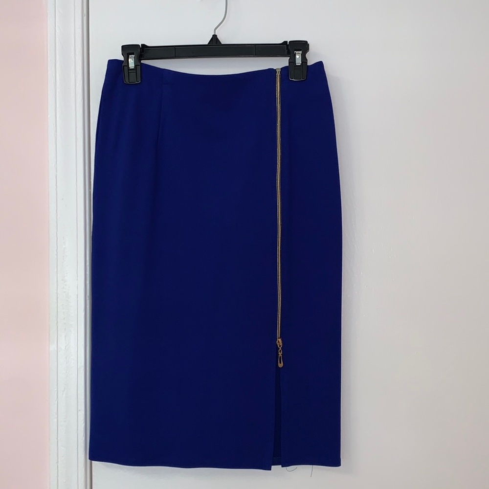 Royal blue skirt